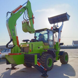 articulated backhoe loader