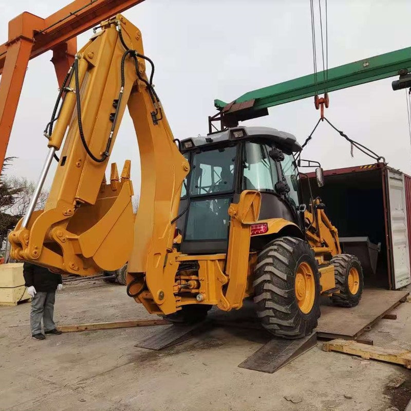 backhoe loader shipping